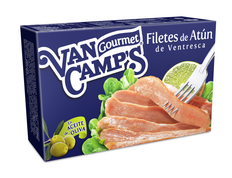 Filetes de Atun Van Camps de Ventresca en Aceite de Oliva x 120Gr