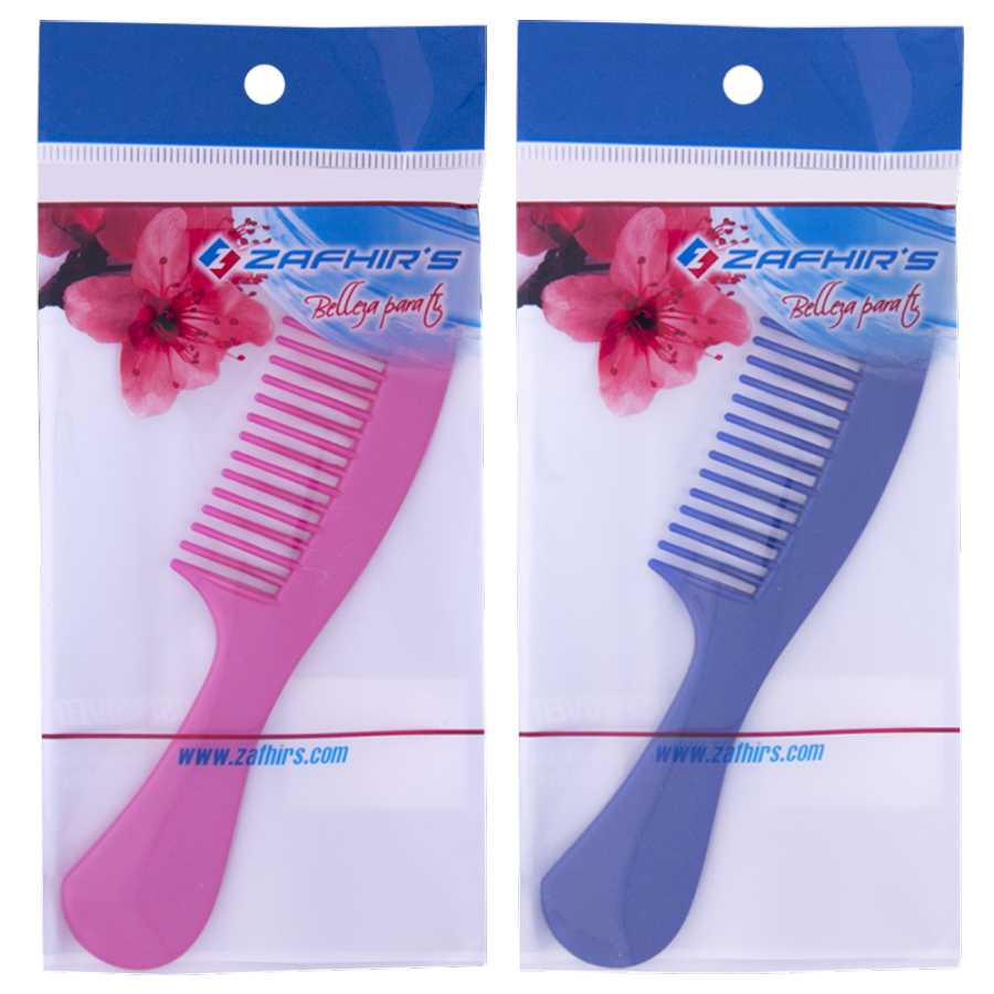 Peine Doble Diente Pequeña Zafhir's x 1Und