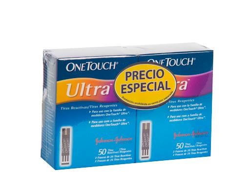 OFERTA TIRAS ONETOUCH ULTRA TIRAS REACTIVAS X50UNDX2CJ.PRECIO ESPECIAL