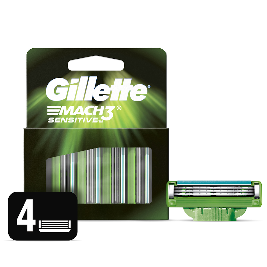 Repuestos Para Afeitar Gillette Mach3 Sensitive 4 Und