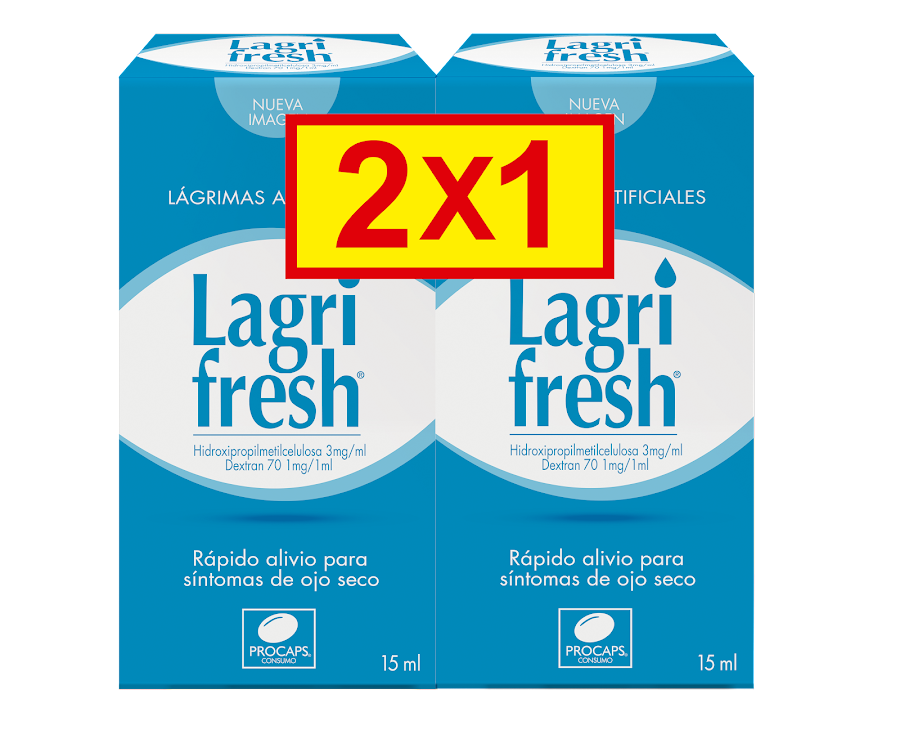 Lagrifresh Solución Oftálmica x15ml Procaps Pague 1 Lleve 2