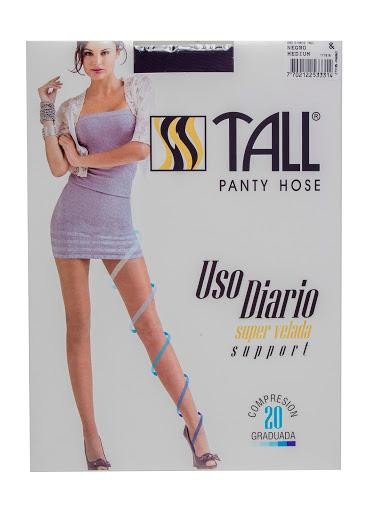 Medias Tall Panty Hose Uso Diario Súper Velada M Negro X1Und.