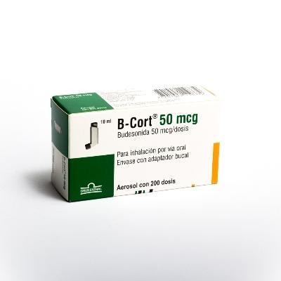 B-Cort 50Mcg Inhalador Frasco x200Dos. Grünenthal Budesonida