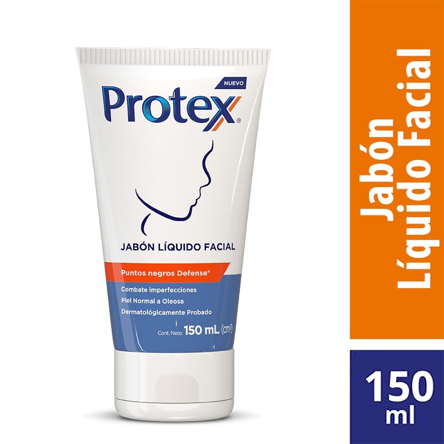 Jabón Liquido Protex Facial Puntos Negros y Espinillas x 150Ml