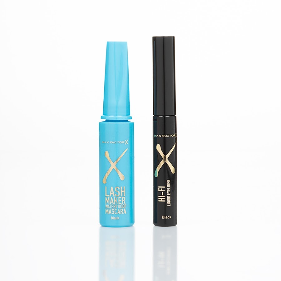 Oferta Pestañina MAX FACTOR Lash Maker + Delineador Brown Pr.Esp.x2Und