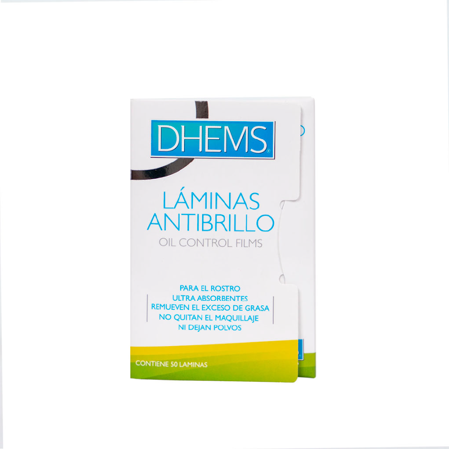 Toallas DHEMS Oil Control Films Laminas Antibrillo x50Und