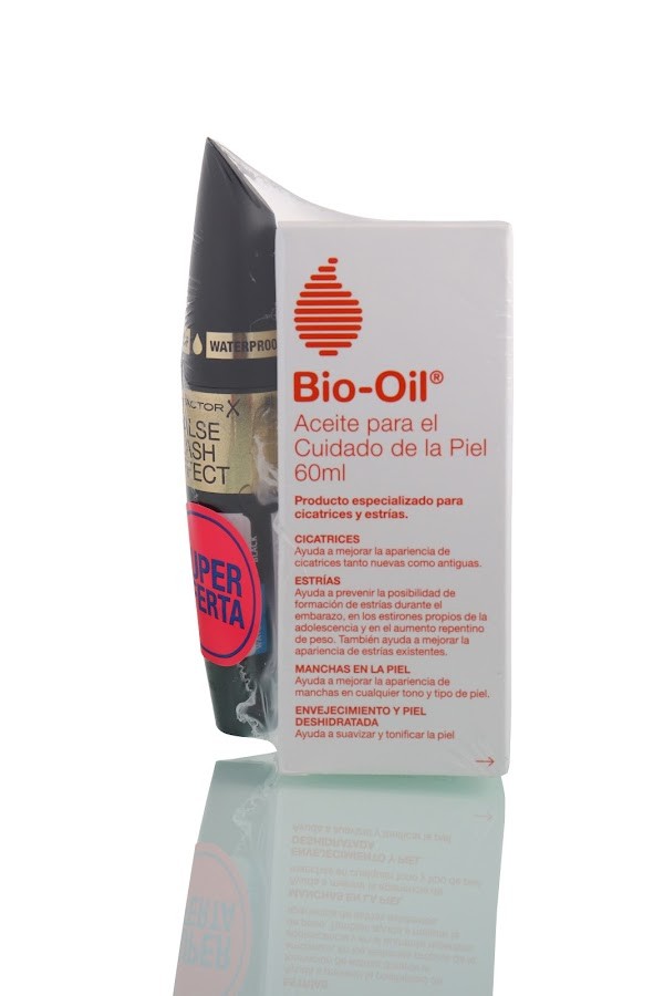 Oferta Pestañina Max Factor Fle Mf Blac Wp x 13Ml + Bio Oil x 60Ml