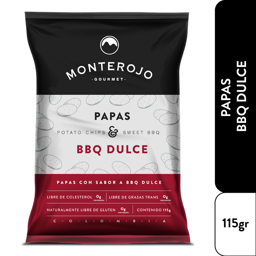 Papas Monterojo BBQ Dulce x 115Gr