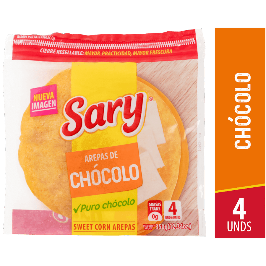 Arepa de Chocolo Sary x 4und