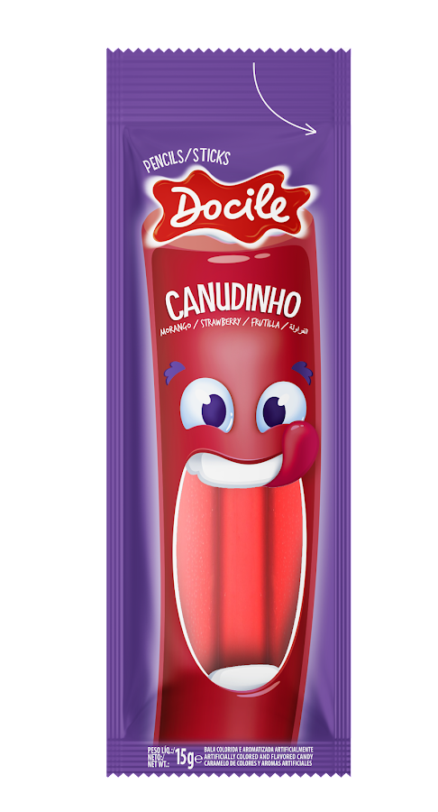 Gomitas Docile Canudinho Fresa x 15gr