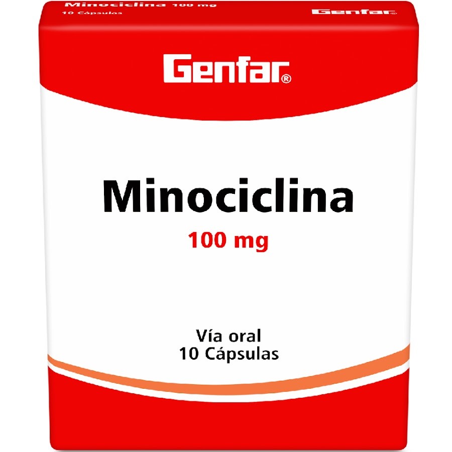 Minociclina Genfar 100Mg Cápsulas Caja X10Cap.
