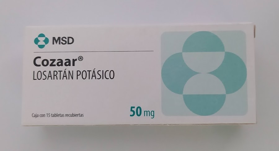 Cozaar 50Mg Tabletas Caja x15Tab. MSD Losartán Potásico