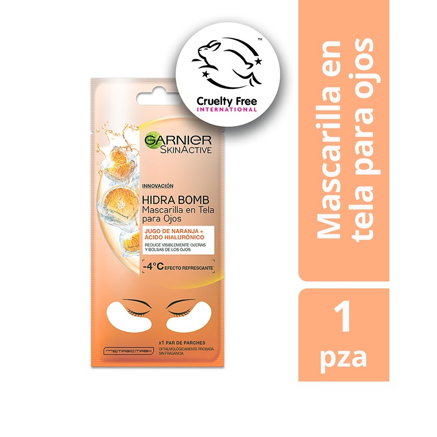 Mascarilla Ojos Garnier SkinActive Naranja x 1Par