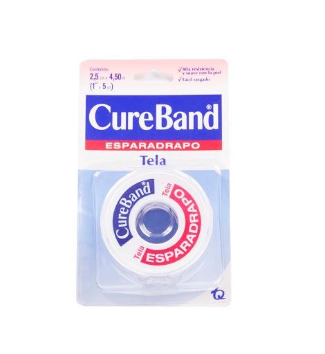 Esparadrapo CURE BAND Tela x2.5cm. x4.50m.