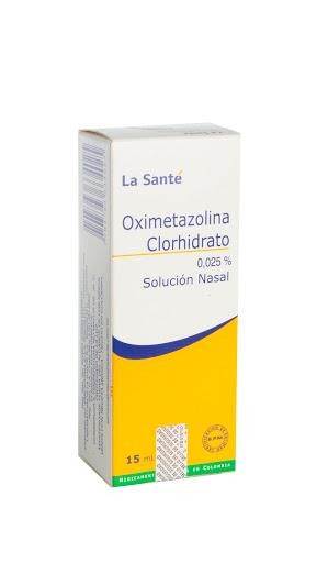 Oximetazolina Clorhidrato La Santé 0.025% Solución Nasal Frasco X15Ml.