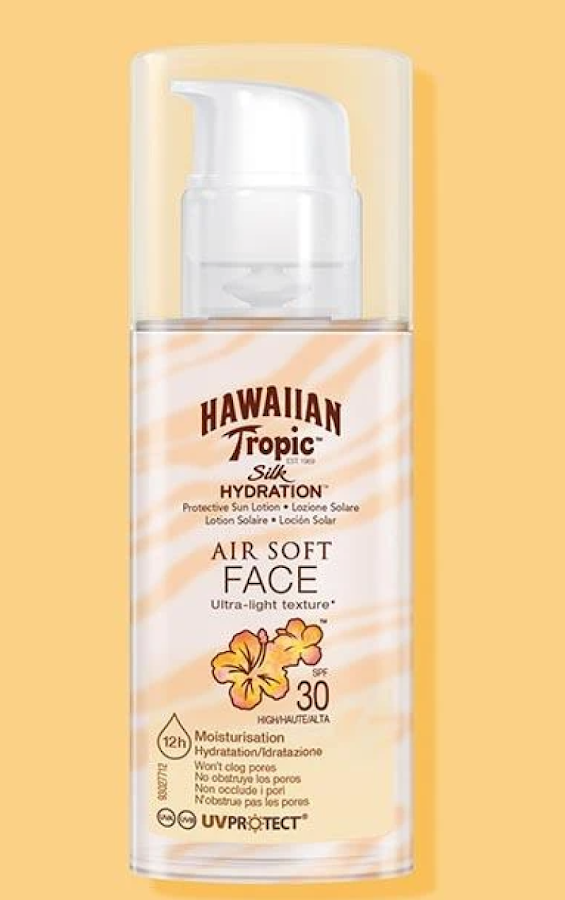 Protector Solar Hawaiian Tropic Facial Air Soft SPF+30 x50ml