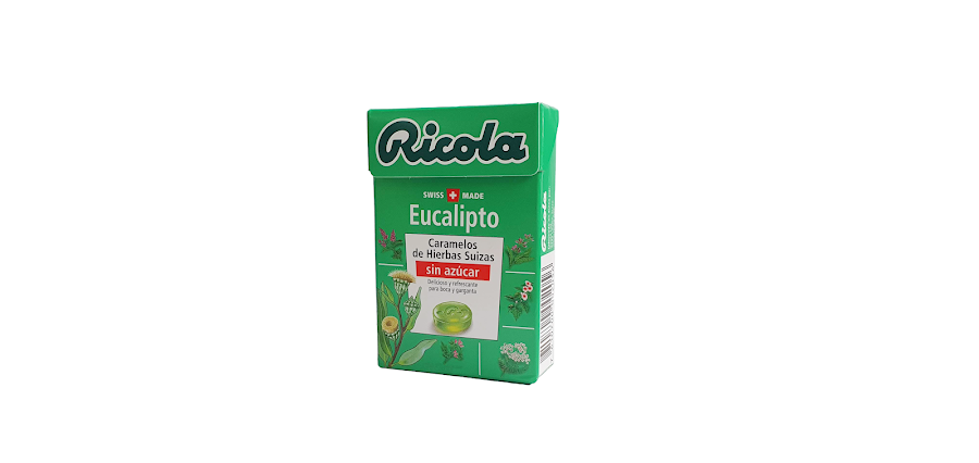 Dulces Ricola Eucalipto Sin Azúcar Caja x 27.5G