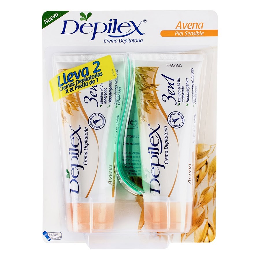 Oferta Crema DEPILEX Avena 3 en 1 Piel Sensible 2x1 x2Und