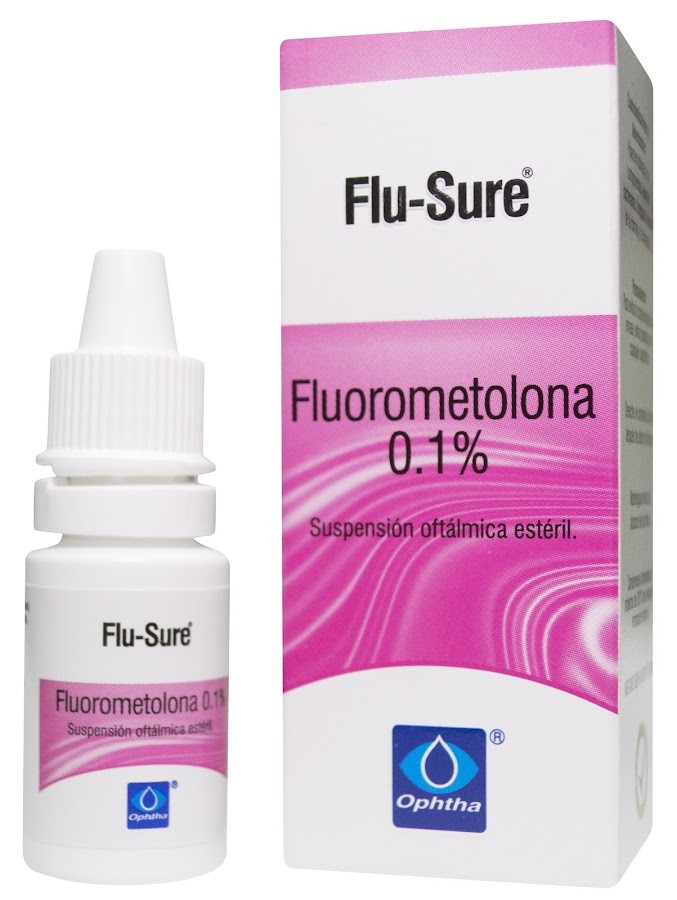 Flu-Sure 0.1% Sus. Oftálmica Frasco x5Ml. Ophtha Fluorometalona