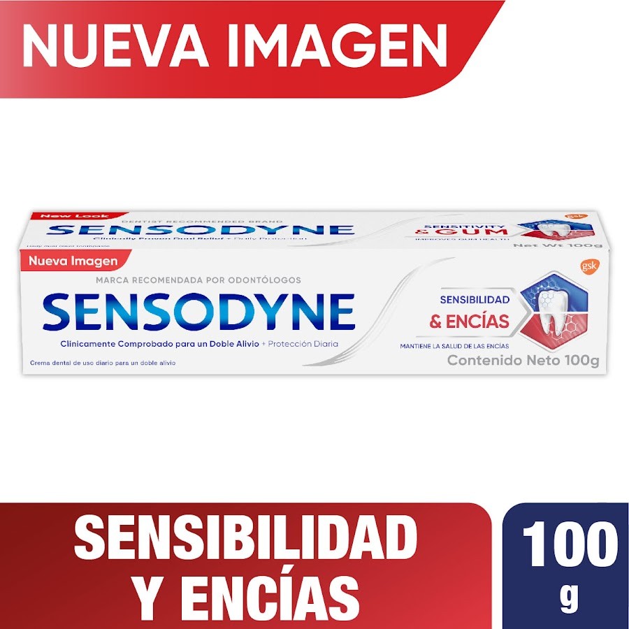 Crema Dental Sensodyne Sensibilidad y Encias x 100gr