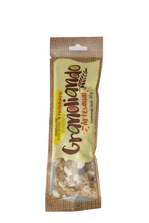 Granola con Banano y Arándanos x 30 gr granoliando