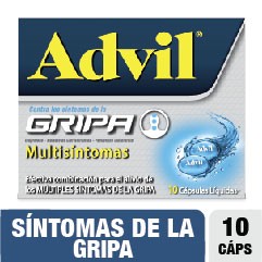 ADVIL GRIPA TABLETAS CAJA X10TAB. PFIZER IBUPROFENO CLORFENIRAMINA