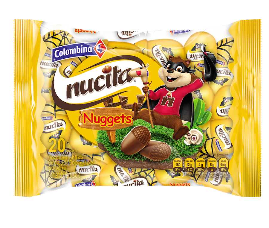 $Chocolate Nuggets Nucita Halloween X 20Und HW18