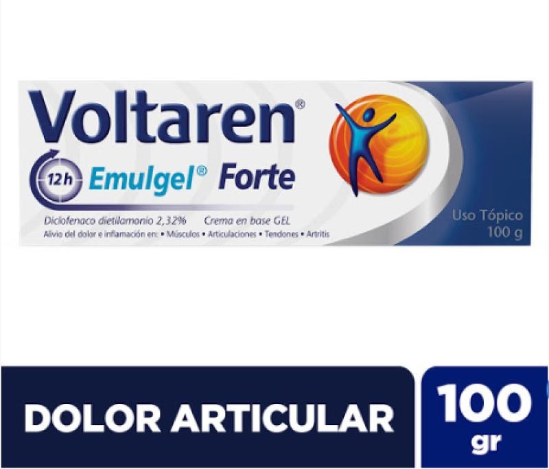 Voltaren Emulgel Forte 2.32% Crema Tubo x100G. Novartis Diclofenaco