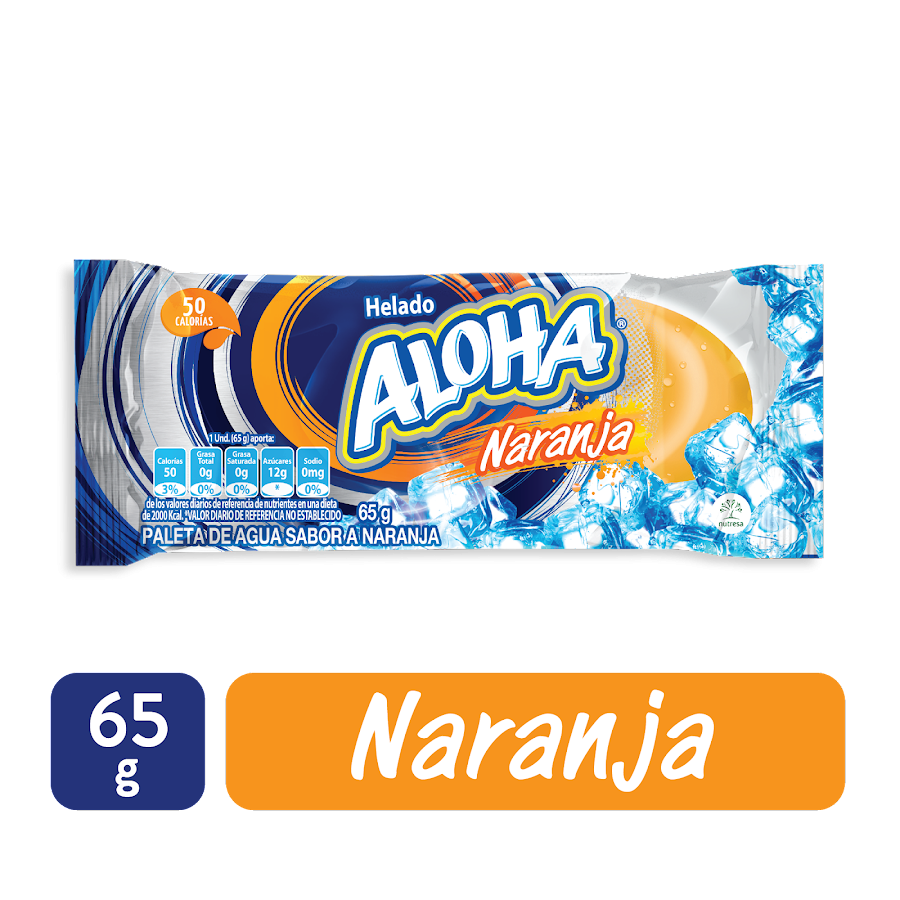 HELADO CREM HELADO ALOHA PALETA NARANJA X60G.