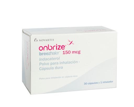 Onbrize Breezhaler 150Mcg Cáp.Inh.Caj.x30Cap. Novartis Indacaterol