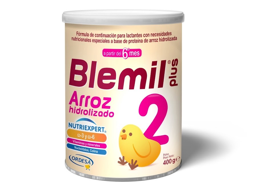 Formula Infantil Blemil Plus 2 Arroz Hidrolizado Recién Nacido Lata x 400Gr