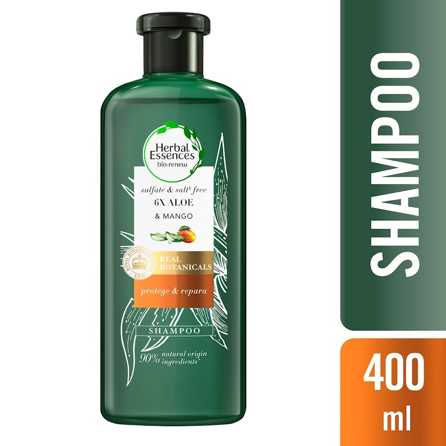 Shampoo Herbal Essences Bio Renew 6X Aloe & Mango Protege & Repara 400 ml