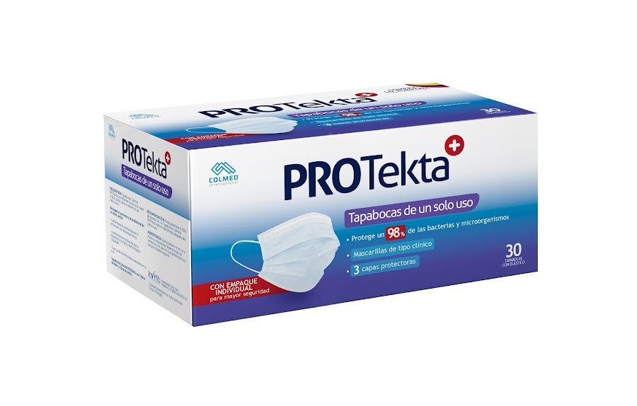 Tapabocas Desechables Protekta Caja x 30Und