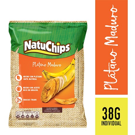 Pasabocas Natuchips Platano Maduro x 38Gr