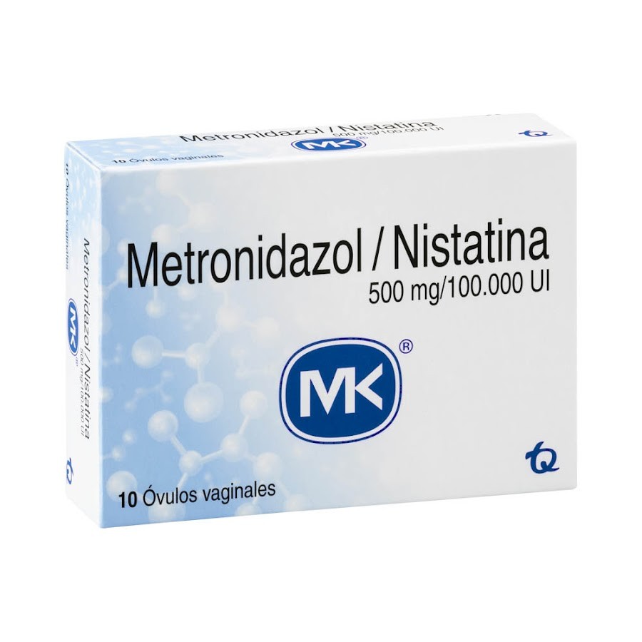 Metronidazol / Nistatina MK 500mg/100000 UI Óvulos Caja x10Ovu.