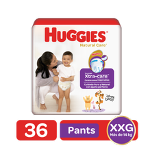 Pañales Pants Huggies Natural Care XXG Etapa 5 x36 und