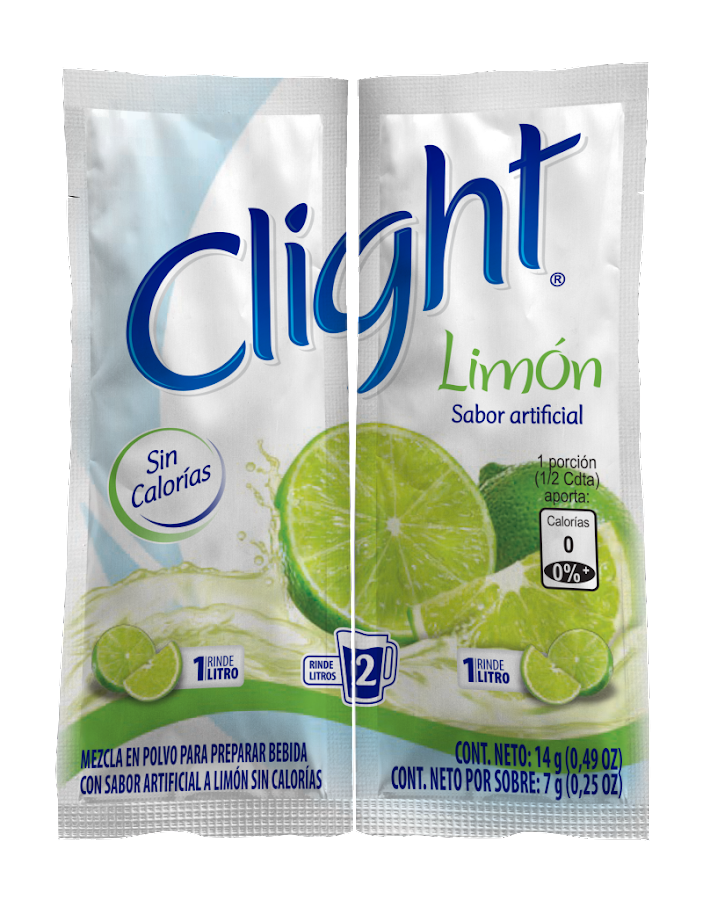 Refresco en Polvo Clight Sabor a Limon x 14Gr