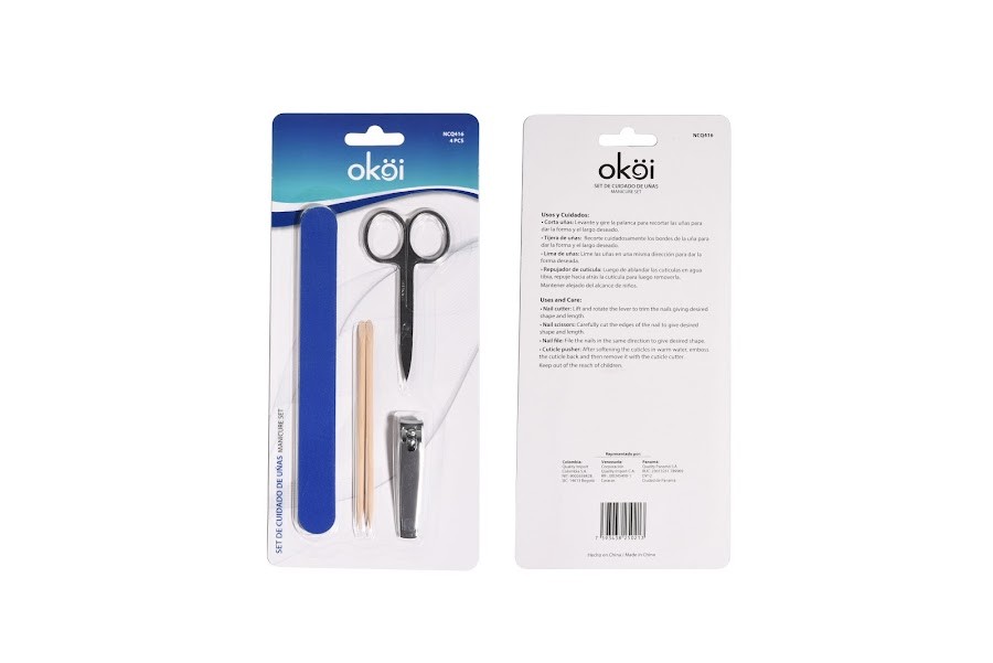 Set De Cuidado De Uñas 4 Pasos Okoi x 1und