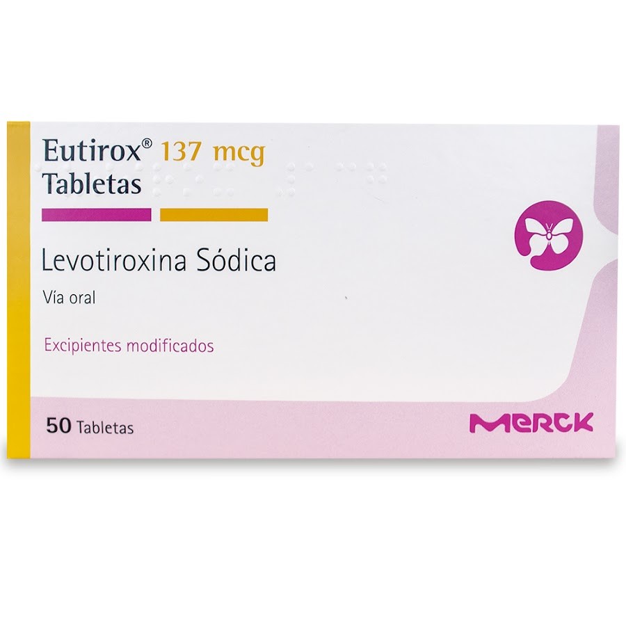 Eutirox 137 Mcg Tabletas Caja X50Tab. Merck Levotiroxina Sódica