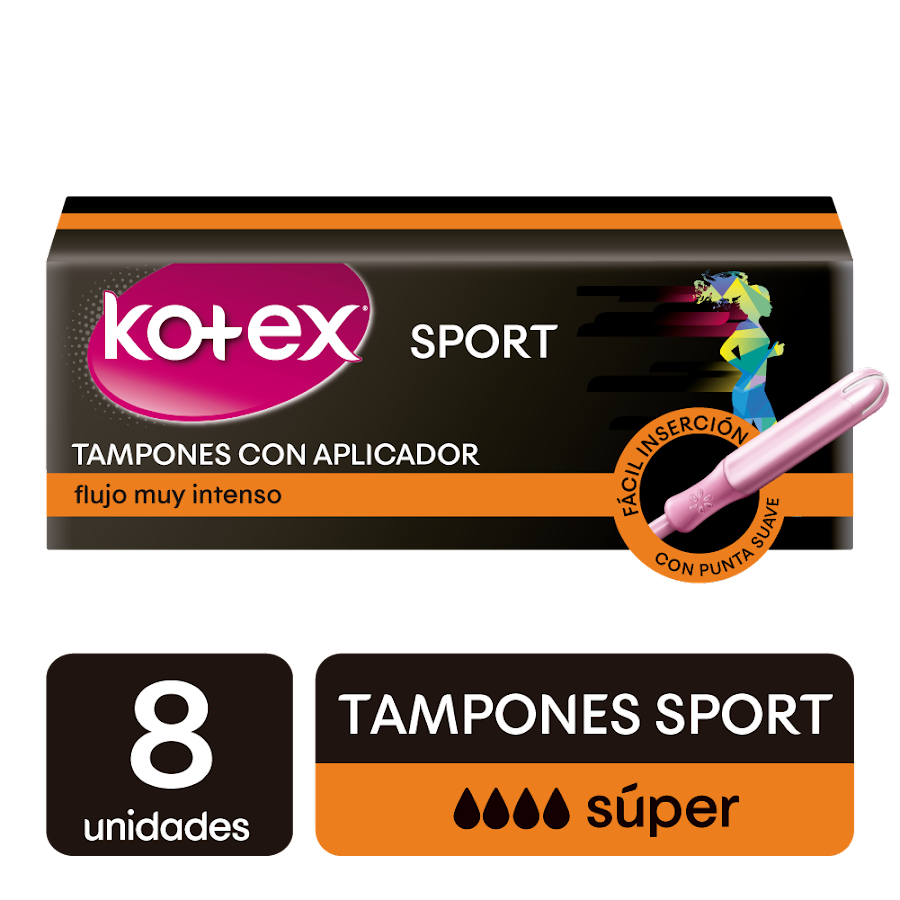 Tampón Kotex Evolution Con Aplicador Súper X8Und.