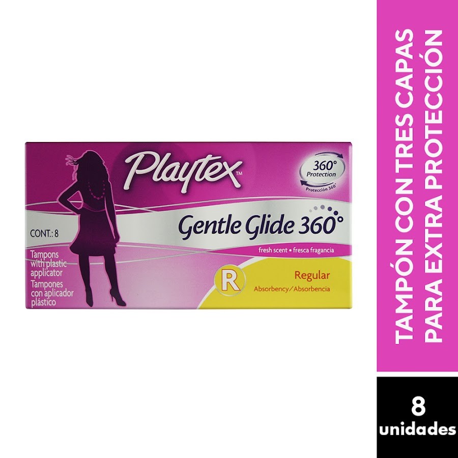 Tampones PLAYTEX Gentle Glide 360 Regular x8Und.
