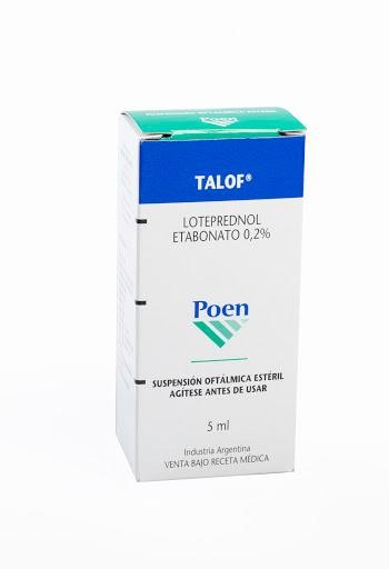 Talof 0.2% Sus. Oftálmica Frasco x5ml. POEN Loteprednol Etabonato