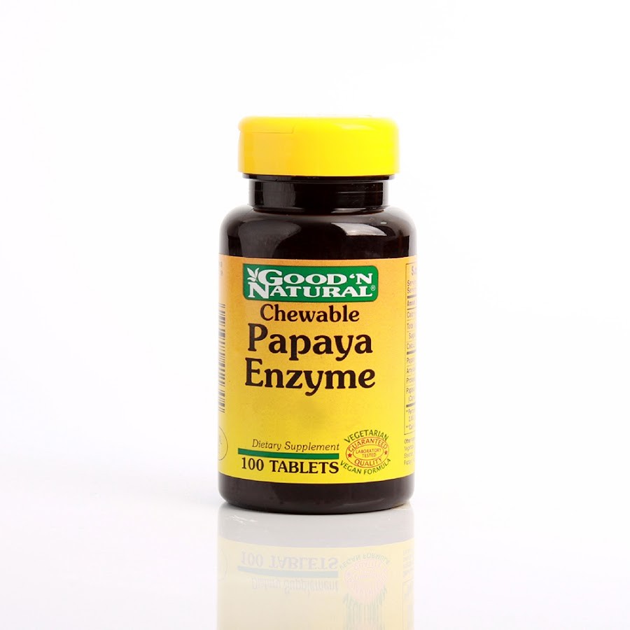 PAPAYA ENZYME GOOD´N NATURAL TABLETAS FRASCO X100TAB