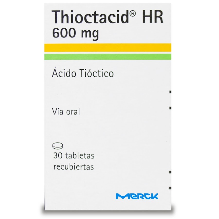 Thioctacid HR 600Mg Tabletas Caja x30Tab. Merck Ácido Tióctico