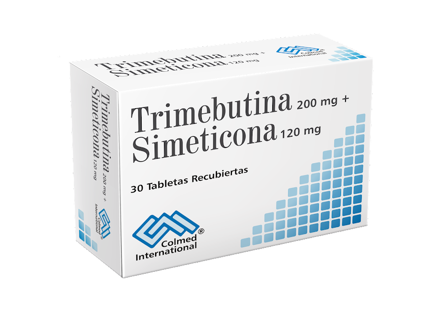 TRIMEBUTINA + SIMETICONA 200MG/120MG X 30 TAB COLMED