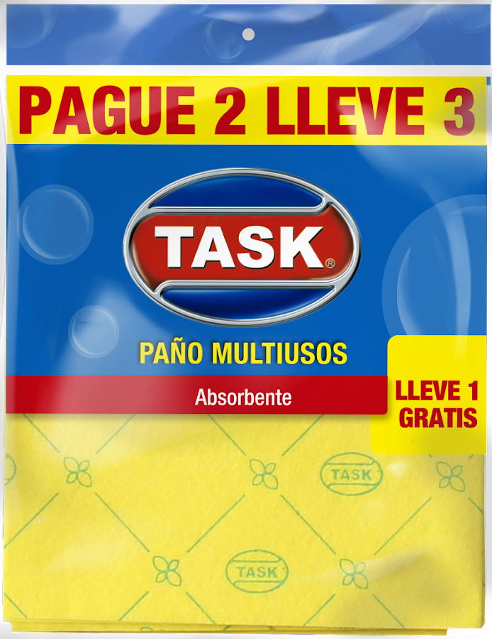 Paños Multiusos Task Super Absorbentes Pague Lleve 3 Pague 2