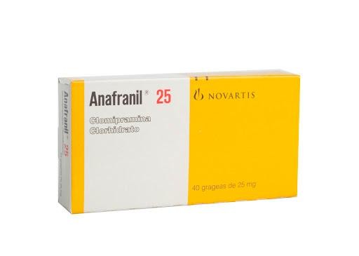Anafranil 25 25Mg Grageas Caja x40Grg. NOV Clomipramina Clorhidrato