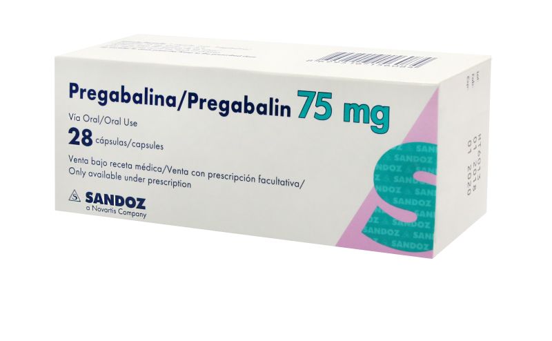 Pregabalina/Pregabalin 75Mg Sandoz Caja x 28 Capsulas