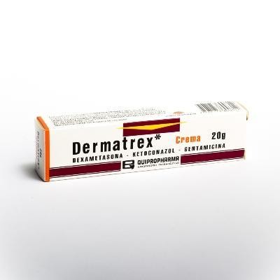 Dermatrex Crema Tubo x20G. QUI Dexametasona Ketoconazol Gentamicina