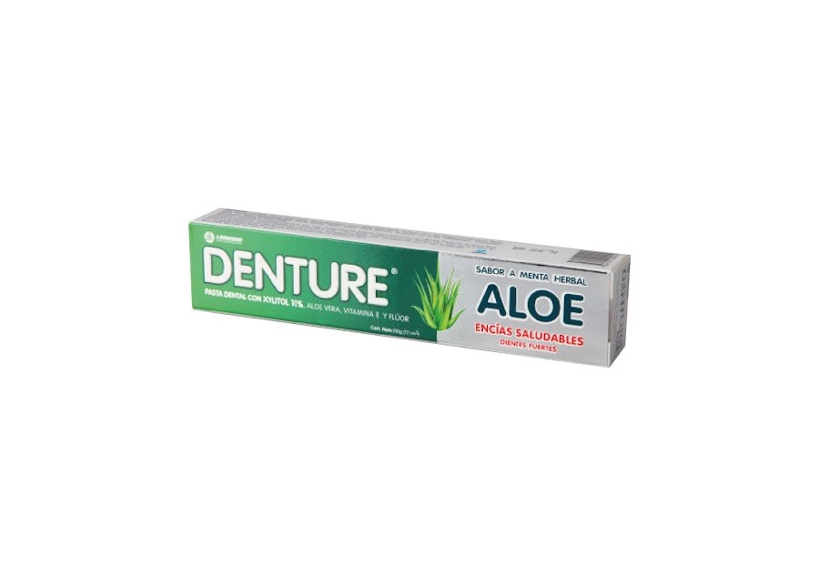 Crema Dental DENTURE Aloe Menta Xylitol 10% x100g.